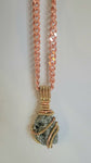 XXL Golden Peruvian Pyrite Amulet w/ 16mm Cuban Link Chain