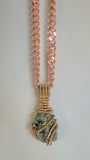 XXL Golden Peruvian Pyrite Amulet w/ 16mm Cuban Link Chain