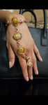 Citrine Finger Bracelet